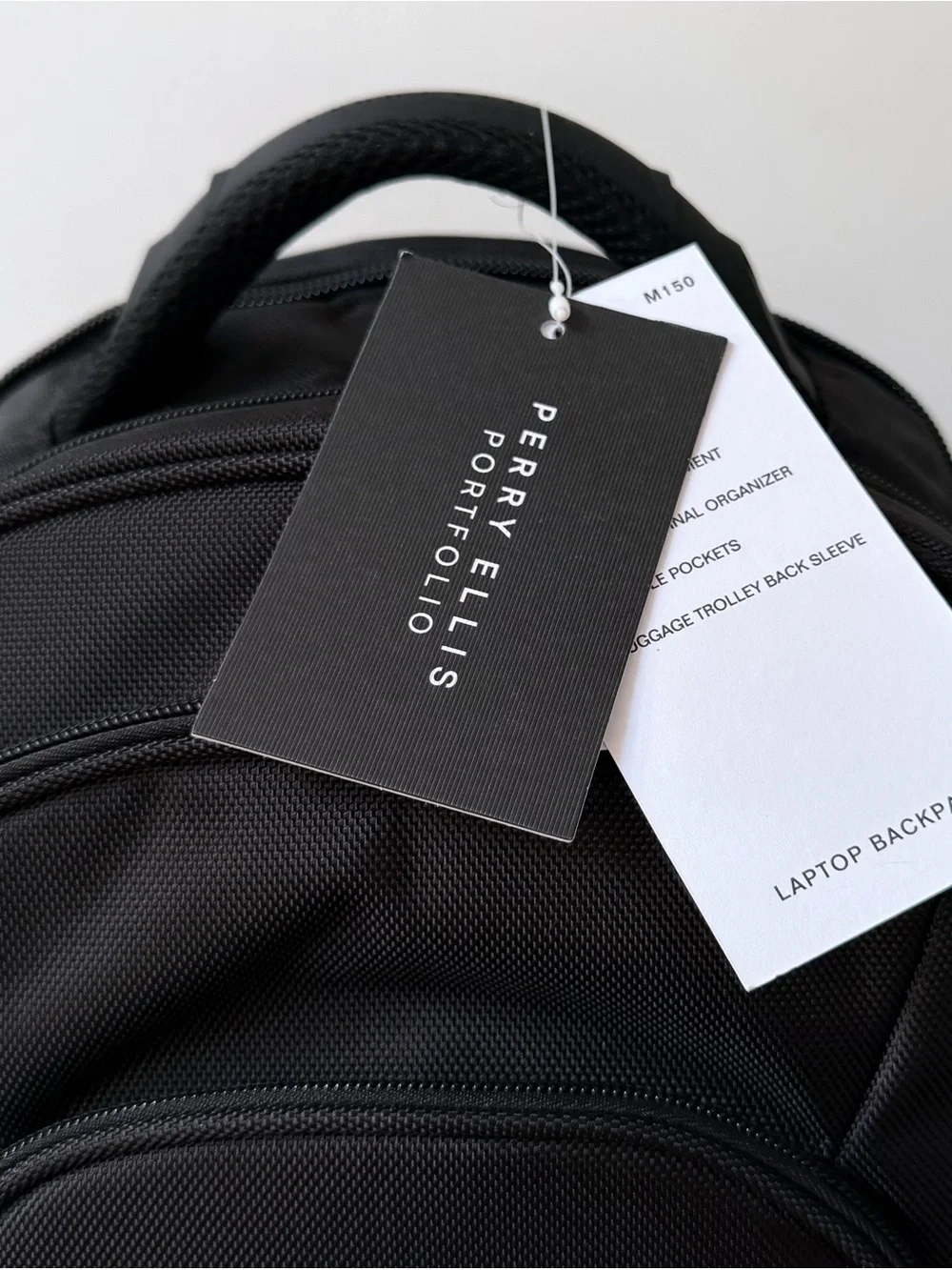Perry Ellis Portfolio Laptop Backpack Ballistic Nylon